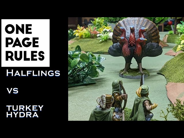 Why Halflings Celebrate Thanksgiving :One Page Rules Age of Fantasy lore and narrative battle report