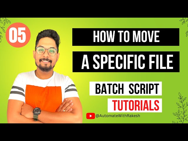 Batch Script to Move File