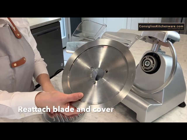 How To Clean Consiglio's Gourmet ES Meat Slicers
