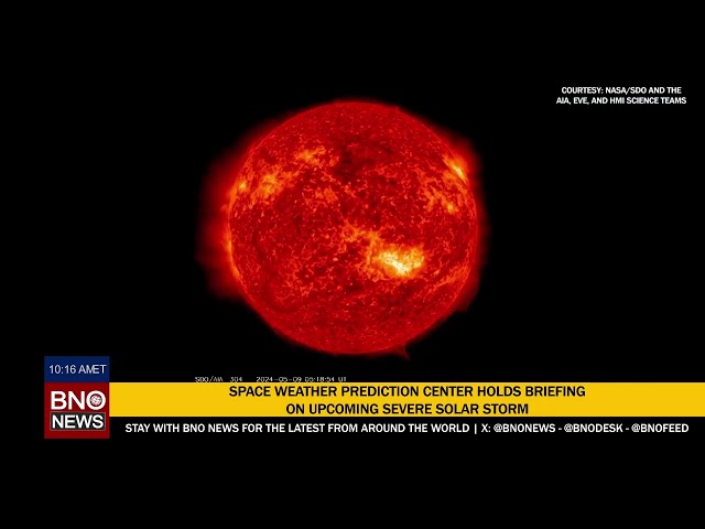 NOAA holds briefing about upcoming severe solar storm