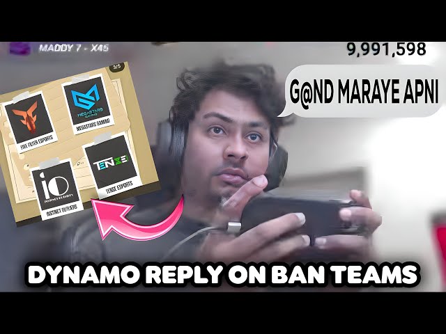 Dynamo React On BGIS Ban Teams? | Dynamo Mature Reply To Ban Teams 😇 | Dynamo gaming