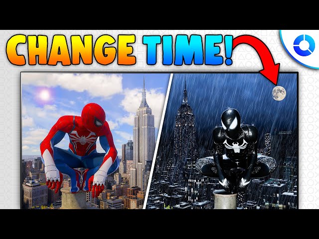 How to Change Time of Day in Spider-Man 2 EASILY! (& WEATHER!)