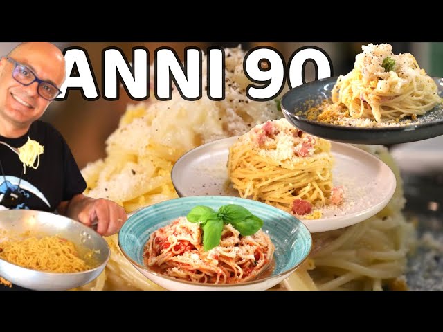 3 SPAGHETTI ANNI 80 90  3 ricette di spaghetti DELLA TRADIZIONE