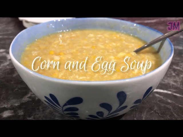How to make easy corn soup with egg/ corn and egg soup /joanna mae kitchen