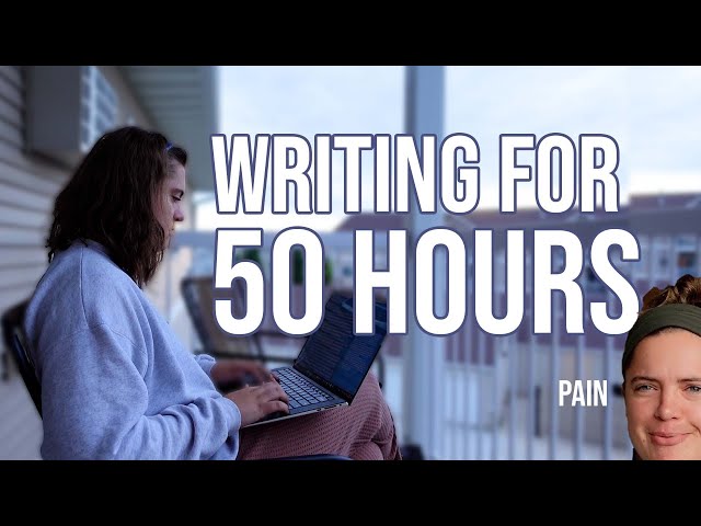 Finishing draft 2 of my novel in 50 hours | writing vlog