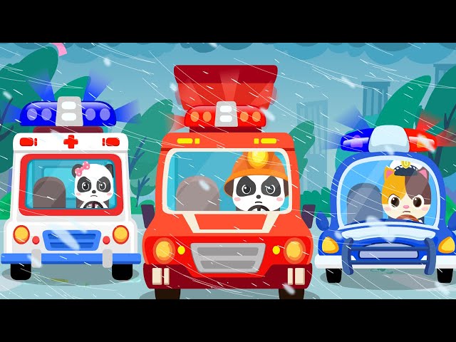 Baby Rescue Squad - Ambulance, Police Car, Fire Truck 🚑🚒🚓 | Nursery Rhymes | Kids Songs | BabyBus