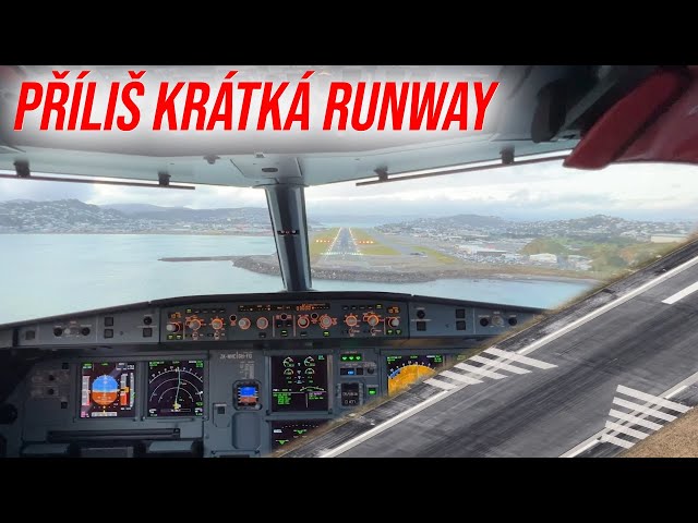 Jak se přistává na krátké dráze ve Wellington na Novém Zélandu? S piloty v kokpitu A320neo