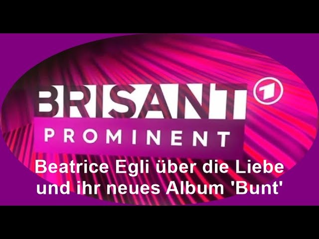 Beatrice Egli über die Liebe und ihr neues Album Bunt I Brisant 18.08.2020