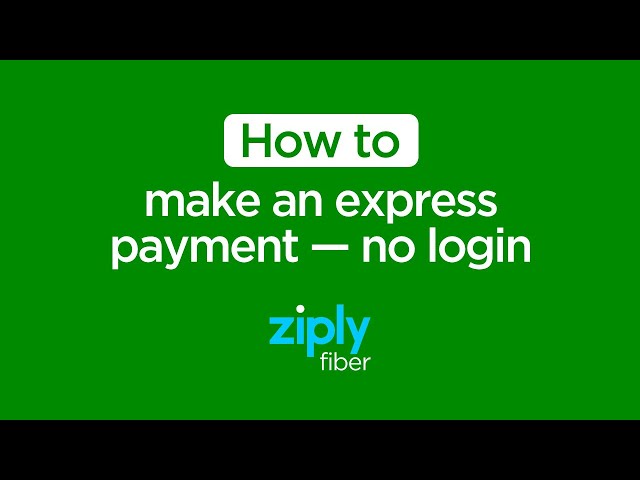 How to pay your Ziply Fiber bill online without an online account or password