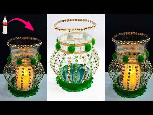 DIY Handmade Tealight holder/lampshade made with Plastic Bottle| DIY home decoration ideas