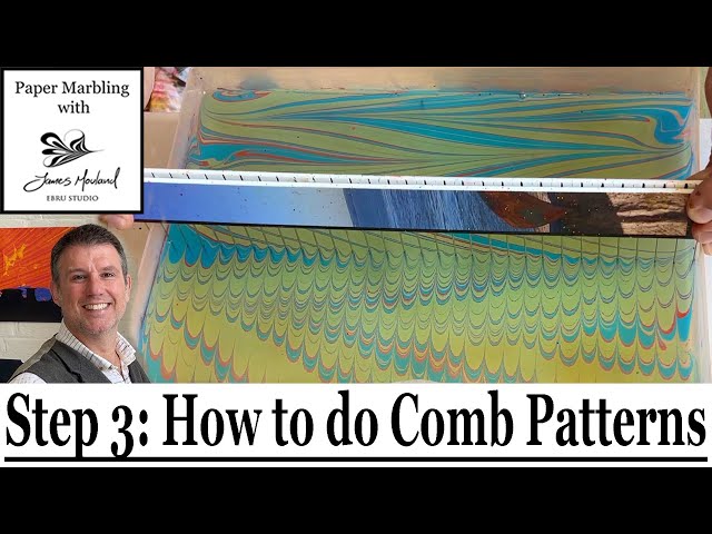 Acrylic Paper Marbling for Beginners, Step 3: How to do Comb Patterns