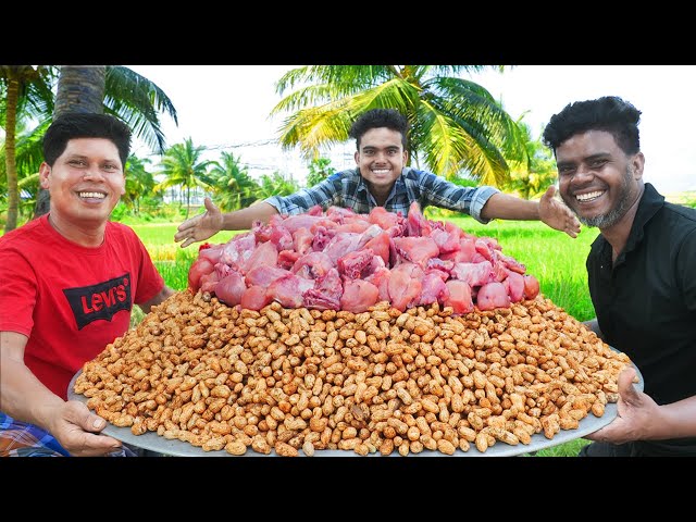 PEANUT CHICKEN | Tasty Peanut Chicken Gravy Recipe | Village Food