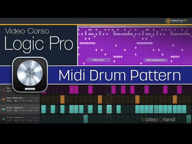 Logic Pro Midi Drum Pattern: presentazione del corso