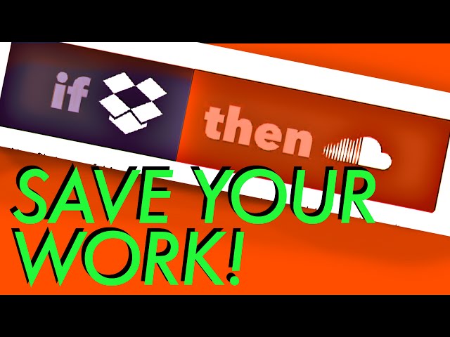 Back Up your Voiceover Renders with IFTTT Dropbox, Soundcloud