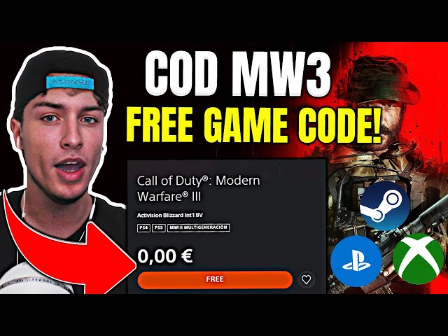 How to get COD MW3 for FREE - Redeem Call Of Duty MW3 on PC, XBOX or Play Station with this CODE!