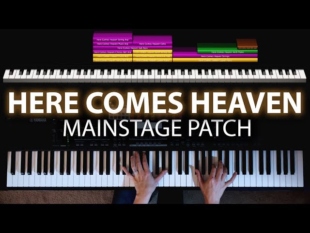 Here Comes Heaven MainStage patch keyboard cover- Elevation Worship