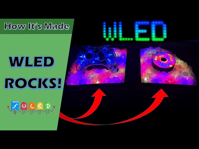 WLED Button and Luminous Rocks (ESP8266 Arduino DIY Project)
