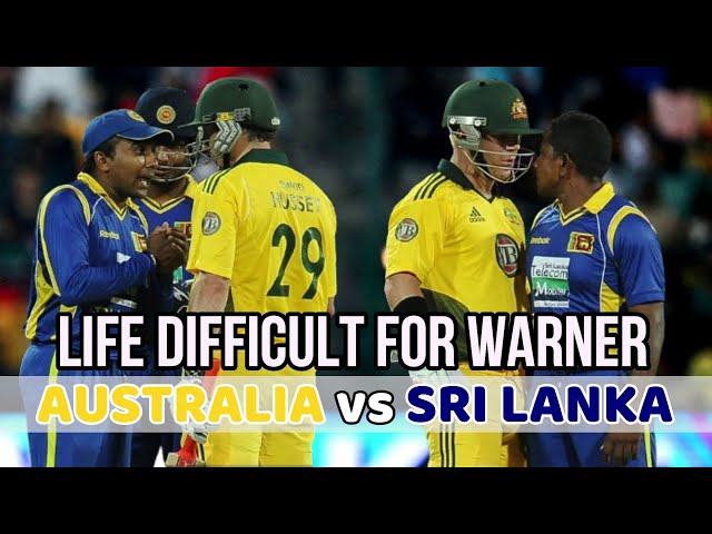 Sri Lankan Spinners makes life difficult for Australia | David Warner and Rangan Herath Fight