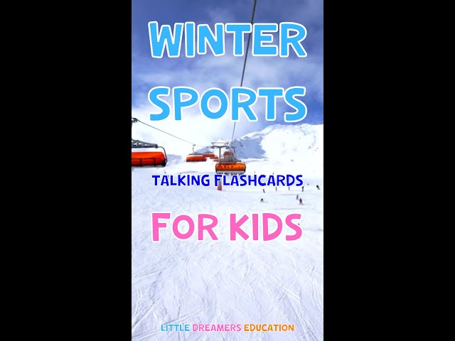 Winter Sports | Talking Flashcards For Kids