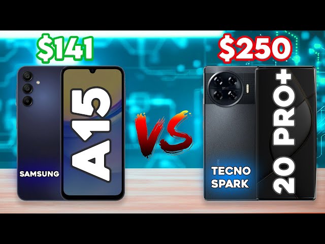 SAMSUNG A15 vs TECNO Spark 20 Pro Plus Comparison