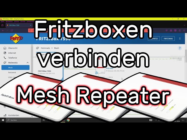 Fritzboxen als Mesh Repeater und Mesh Master miteinander verbinden (Kabelverbindung)