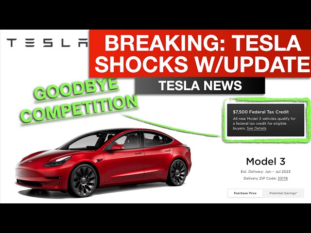 BREAKING: Tesla Shocks w/Model 3 Update - All Model Y & 3 Now Qualify for Full $7,500 EV Tax Credit