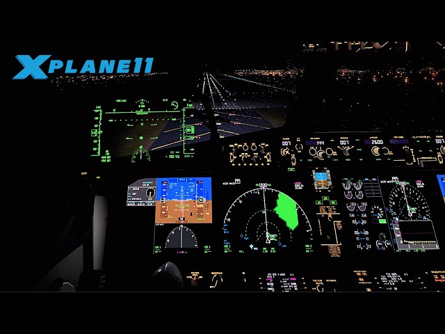 X-Plane 11 | Heavy Tampa Rain Storm | 737 MAX-8 ILS Approach