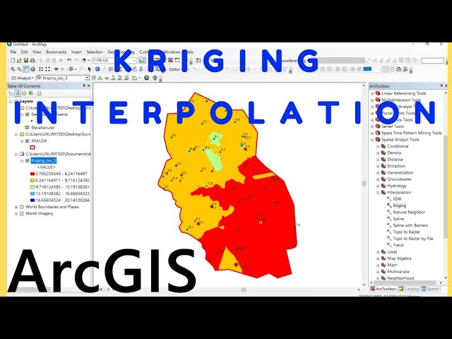 Kriging Interpolation using ArcGIS | Elevation Data