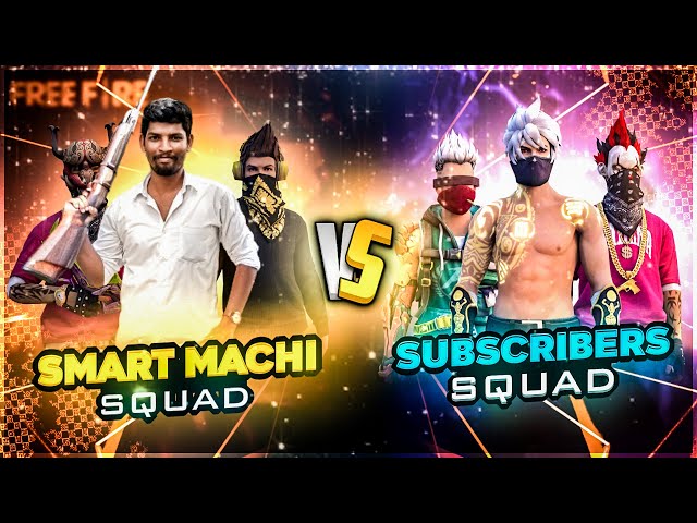 🤩 சம்பவம் வுருதி 🔥 4 Vs 4 Squad Freefire Live 😍 Smart Machi Gaming