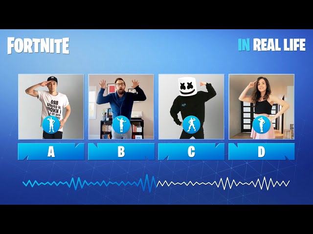 GUESS THE DANCE IN REAL LIFE - FORTNITE CHALLENGE - PART #3 | tusadivi