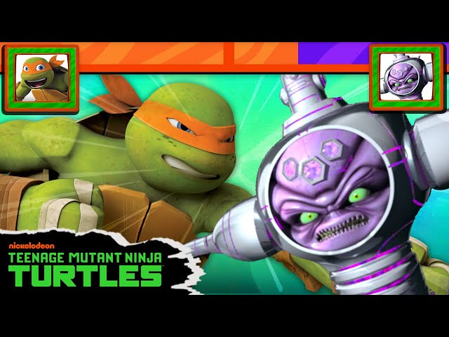 TMNT Fight Scenes WITH HEALTHBARS 🎮 | vs. Kraang, Metalhead, + More | Teenage Mutant Ninja Turtles