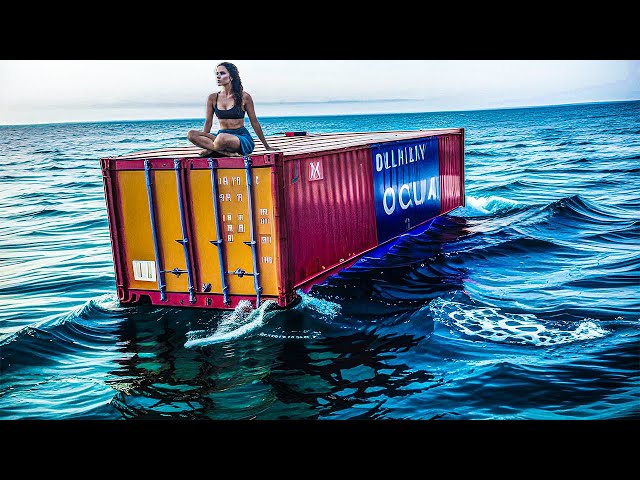 A Woman Trap In Container In The Middle Of The Ocean | Film Explained in Hindi | Summarized हिन्दी |