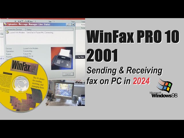WinFax PRO 10 (2001) - Sending/receiving fax on retro PC in 2024 #WinFax
