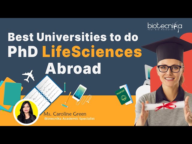 Best Universities Abroad To Pursue PhD Life Sciences