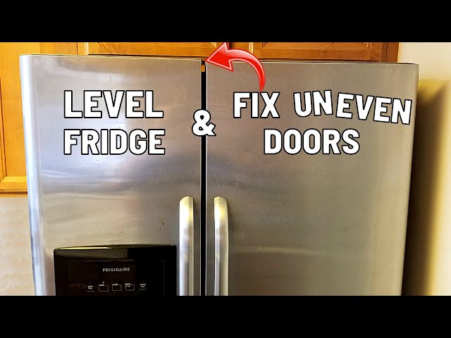 How To Level Fridge & FIX Uneven Refrigerator Doors