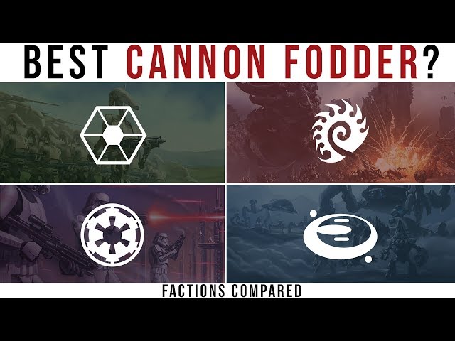 Which Sci-Fi Faction has the BEST CANNON FODDER? | Halo, Starcraft, and Star Wars Lore