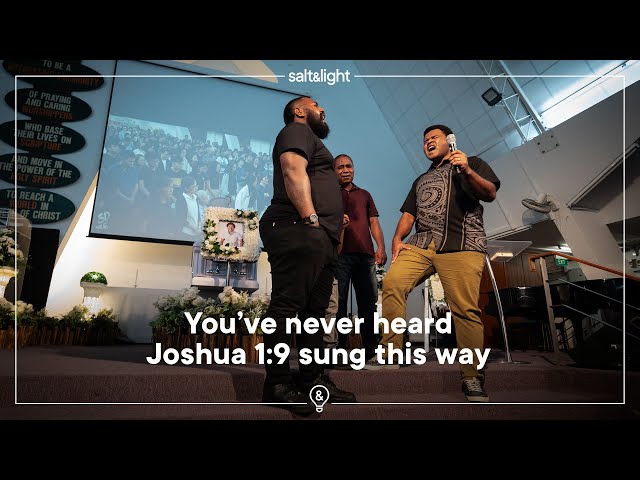 You’ve never heard Joshua 1:9 sung this way – Joseph Chean wake service
