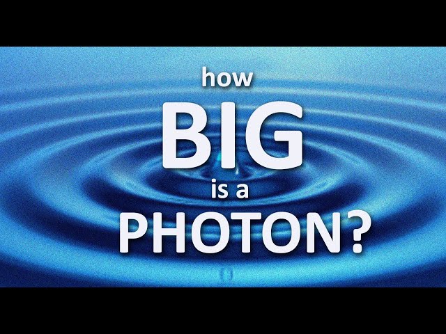 How big is a visible photon?