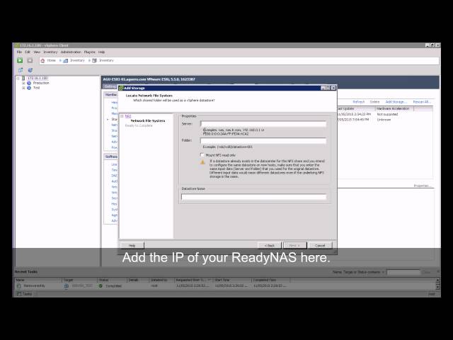 How to use Netgear ReadyNAS storage (NAS) as Datastore in VMware vSphere
