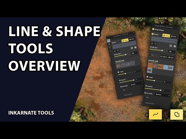 Line & Shape Tool Overview | Inkarnate Tools
