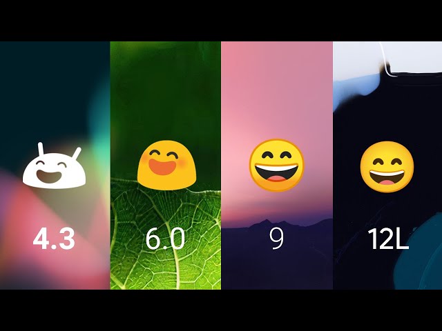 Android Emoji Panel Evolution (2013-2022)