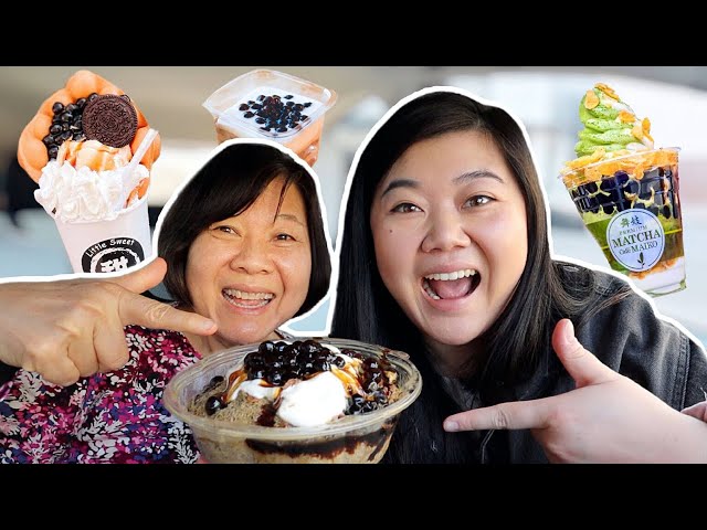 TRYING EVERY BOBA DESSERT in SAN FRANCISCO! ft. Mom