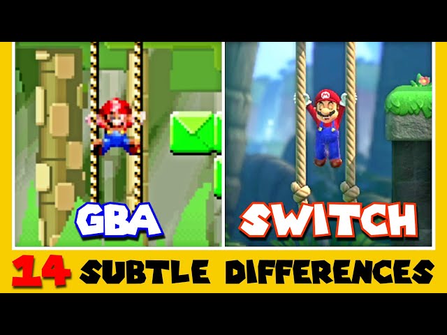 14 Subtle Differences Between Mario Vs. Donkey Kong for Switch and GBA (Part 1)