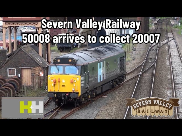 Severn Valley Railway | Hanson & Hall 50008 arrives at SVR to collect 20007! | Inc. 4930 & 20142..!