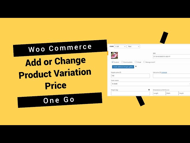 How to Change Product Variation Price and Offer Discounts in one go | WordPress Quick Tips