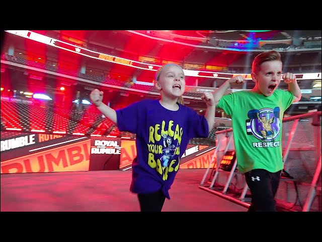 Behind the Scenes at the WWE Royal Rumble! (+ WWE Trivia Game) K-CITY