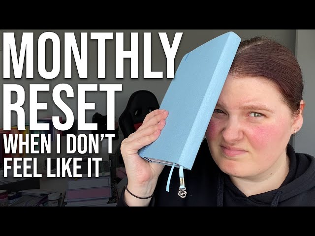 Monthly resetting when  you're sick 💜 Tips to make it happen