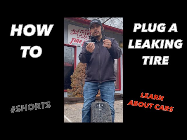 How to plug a leaking tire