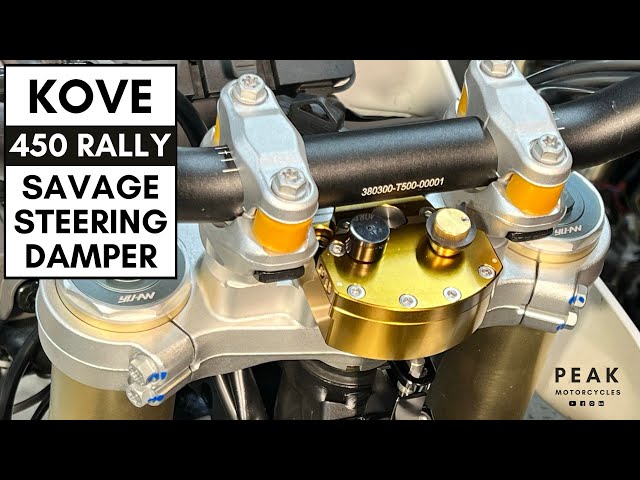 Kove 450 Rally: Savage Steering Damper 4K
