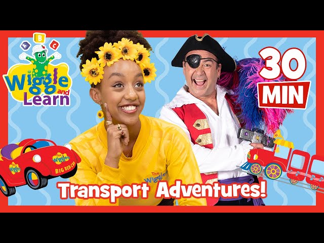 Wiggle and Learn 📚 Learn About Transport 🚂 Kids Songs about Trains Planes Boats & Cars! 🚗The Wiggles